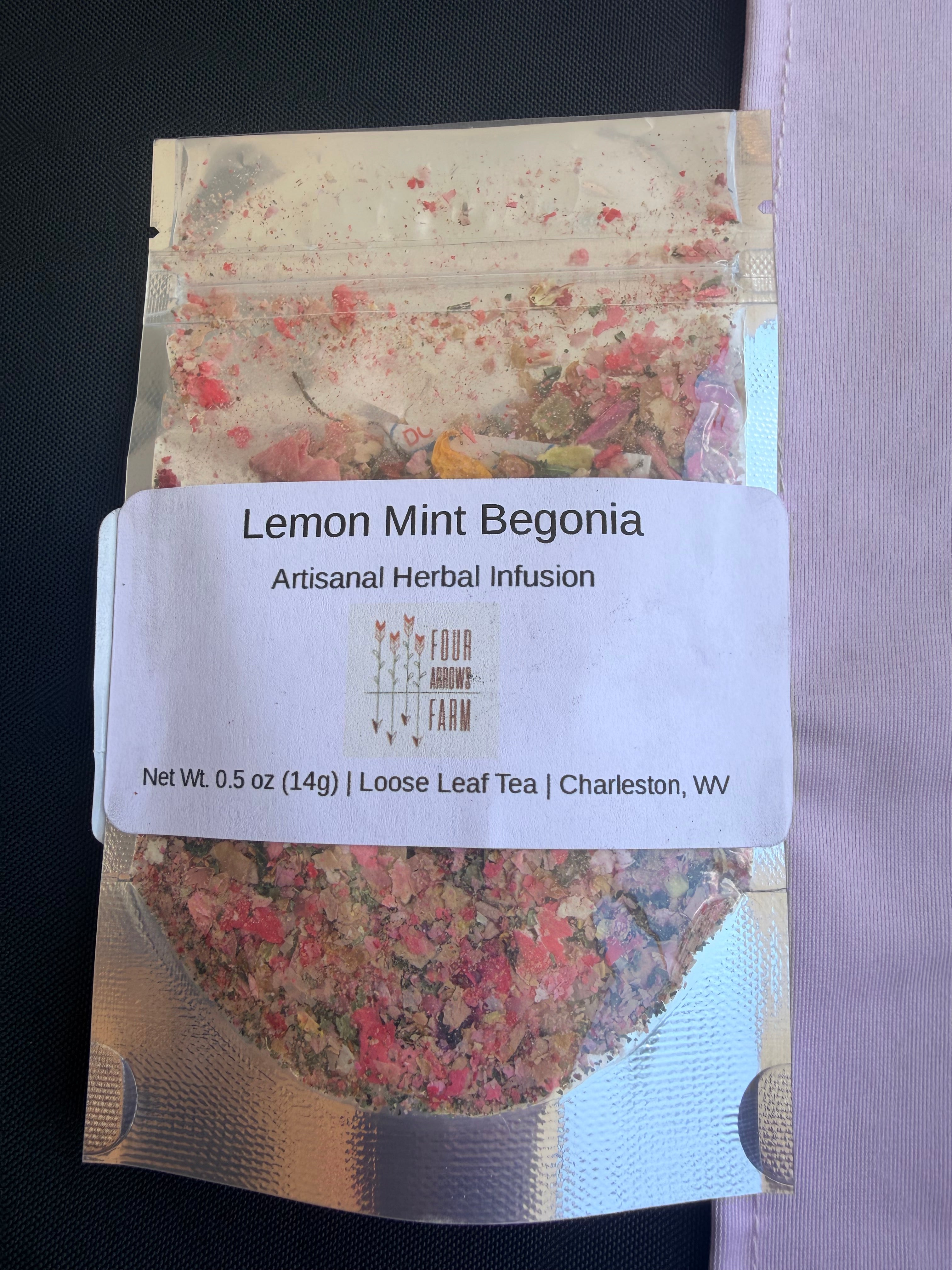 Lemon Mint Begonia Loose Leaf Tea