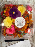 Fresh Organic Edible Flower Mix – Vibrant Culinary Garnish